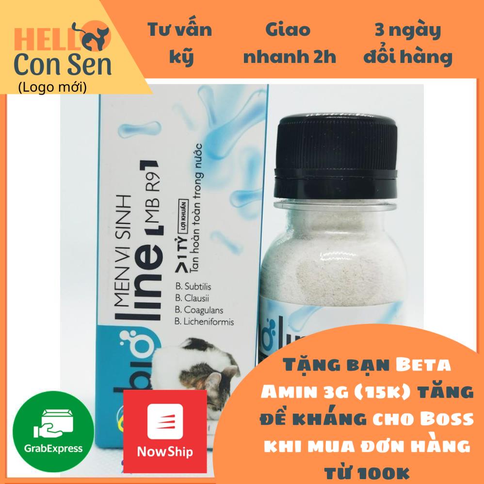 [QUẬN 2- QUẬN 9 - THỦ ĐỨC] Combo 2 hũ men vi sinh BIOLINE MBR9 40g men tiêu hóa, cho chó mèo biếng ăn