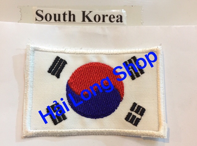 Combo 5 cờ thêu các nước - ( Flags of the world ) - size 5cmx7cm