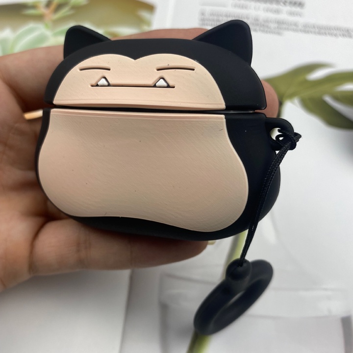 Case Airpods 1/2/3/Pro hình Snorlax Pokémon dễ thương - Vỏ ốp bảo vệ hộp tai nghe airpod  - Mã TZAP385
