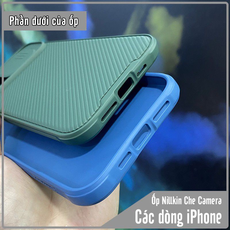 Ốp lưng cho 15 pro max , 15 pro , 15 ,14 pro max,14 pro , 14 plus,13 pro max/13 pro 12 Nillkin CamShield che camera