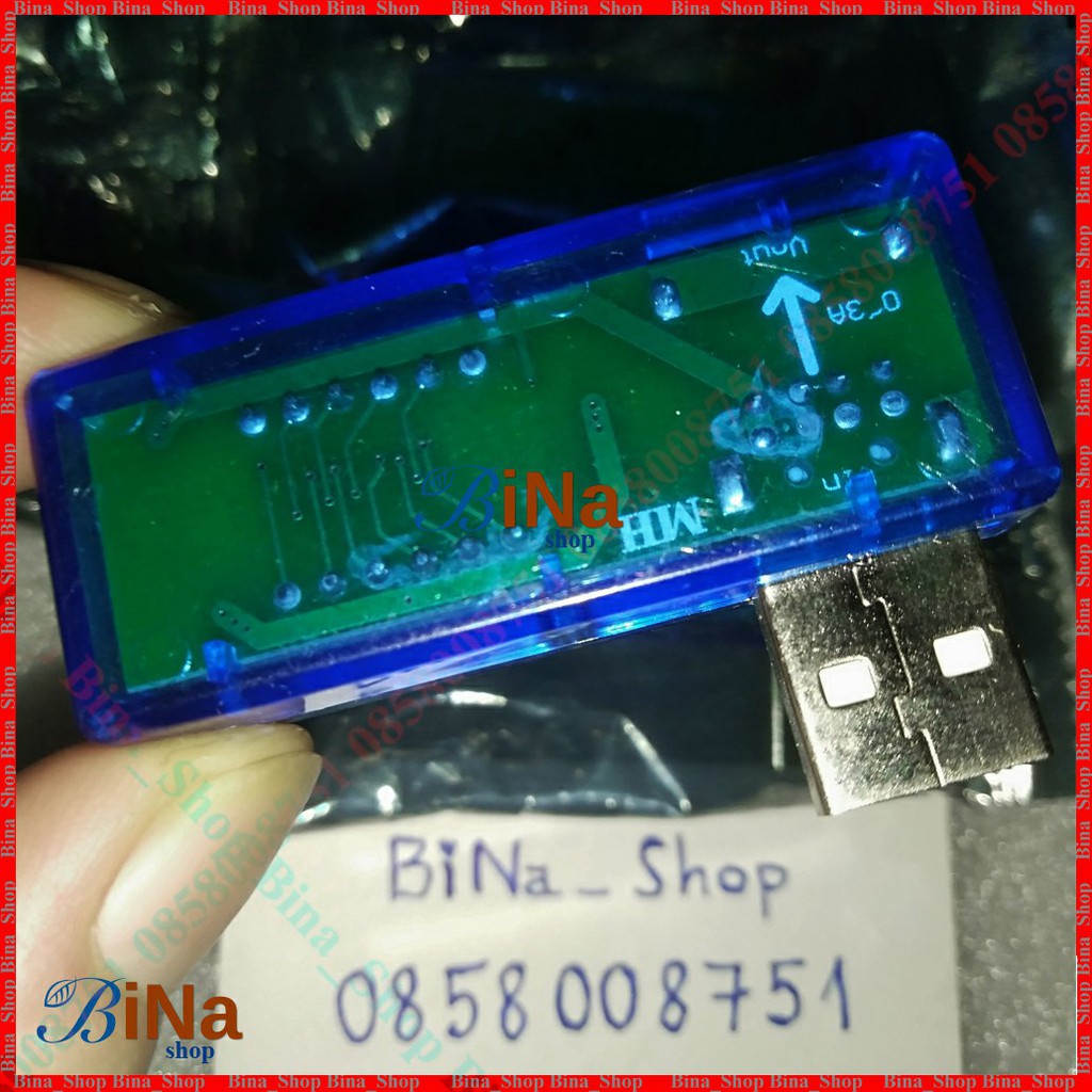 USB tester 7V 3A hiển thị điện áp và dòng tải