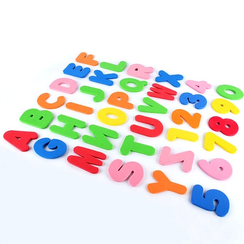 Set 72 Đồ Chơi Nhà Tắm Hình Chữ Cái/Số Cho Bé