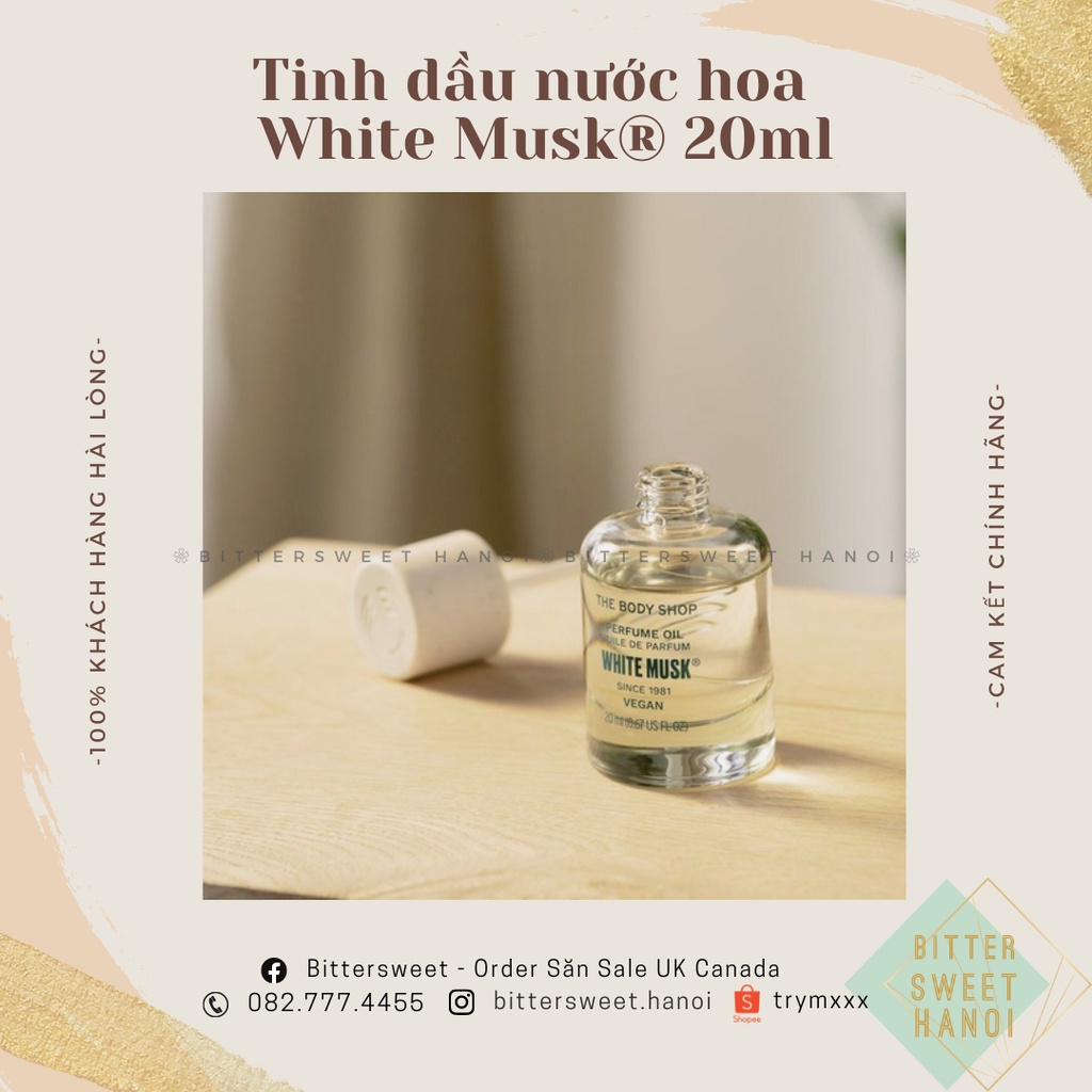 Tinh dầu nước hoa White Musk Perfume Oil The Body Shop 20ml