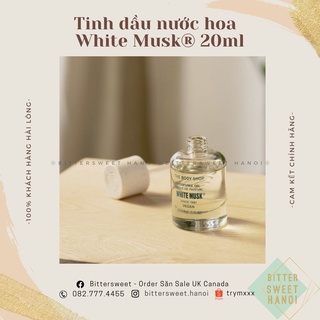 [bản mới] Tinh dầu nước hoa White Musk Perfume Oil The Body Shop 20ml
