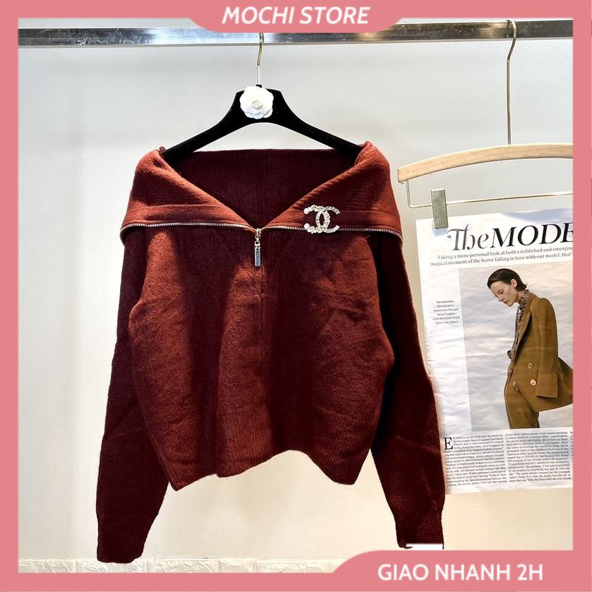 Áo Khoác Len, Áo Len Cổ Cao Khóa Kéo Chất Len Long Cừu Mặc Được 3 Kiểu Full Màu, Form Chuẩn Hàng Quảng Châu Xin Xò. | BigBuy360 - bigbuy360.vn