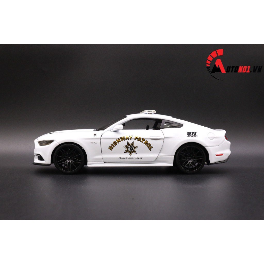 MÔ HÌNH XE FORD MUSTANG GT POLICE 2015 WHITE 1:24 MAISTO 4321