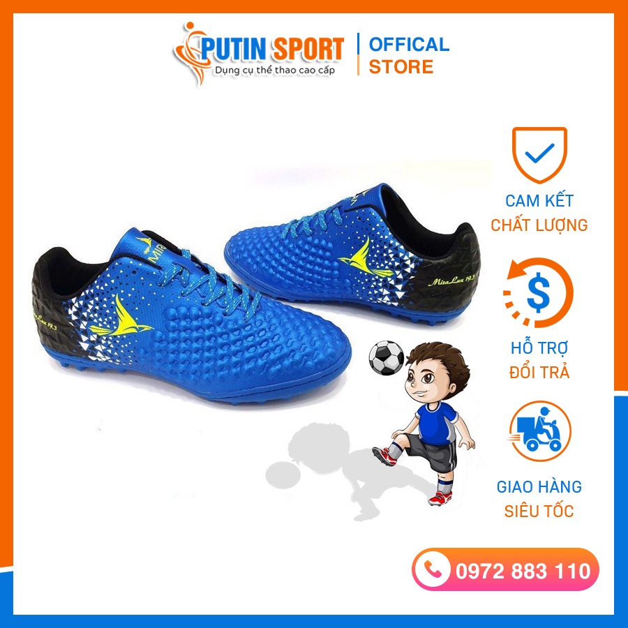 Giày đá banh trẻ em , giày Mira Lux 19.3 Kids đá bóng chính hãng sân cỏ nhân tạo nhiều size nhiều mẫu | Putin Shop