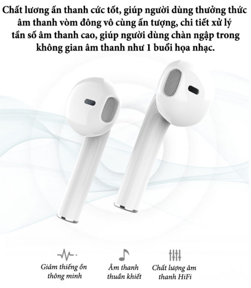 Tai nghe Bluetooth i12 TWS 5.0 không dây tai nghe pass hay - giá rẻ sốc