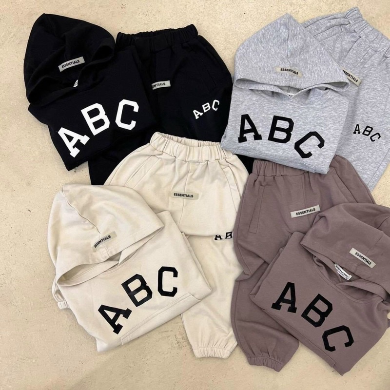 Bộ nỉ ABC cho bé kèm ảnh thật