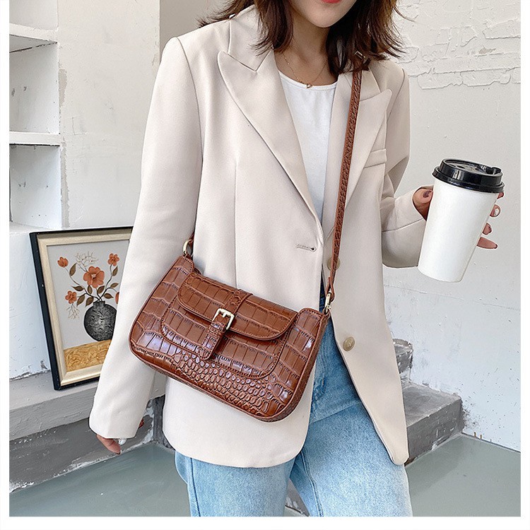 Túi xách nữ đeo chéo họa tiết vân cá sấu TX16 túi xách kẹp nách -Chip Xinh Boutique | BigBuy360 - bigbuy360.vn