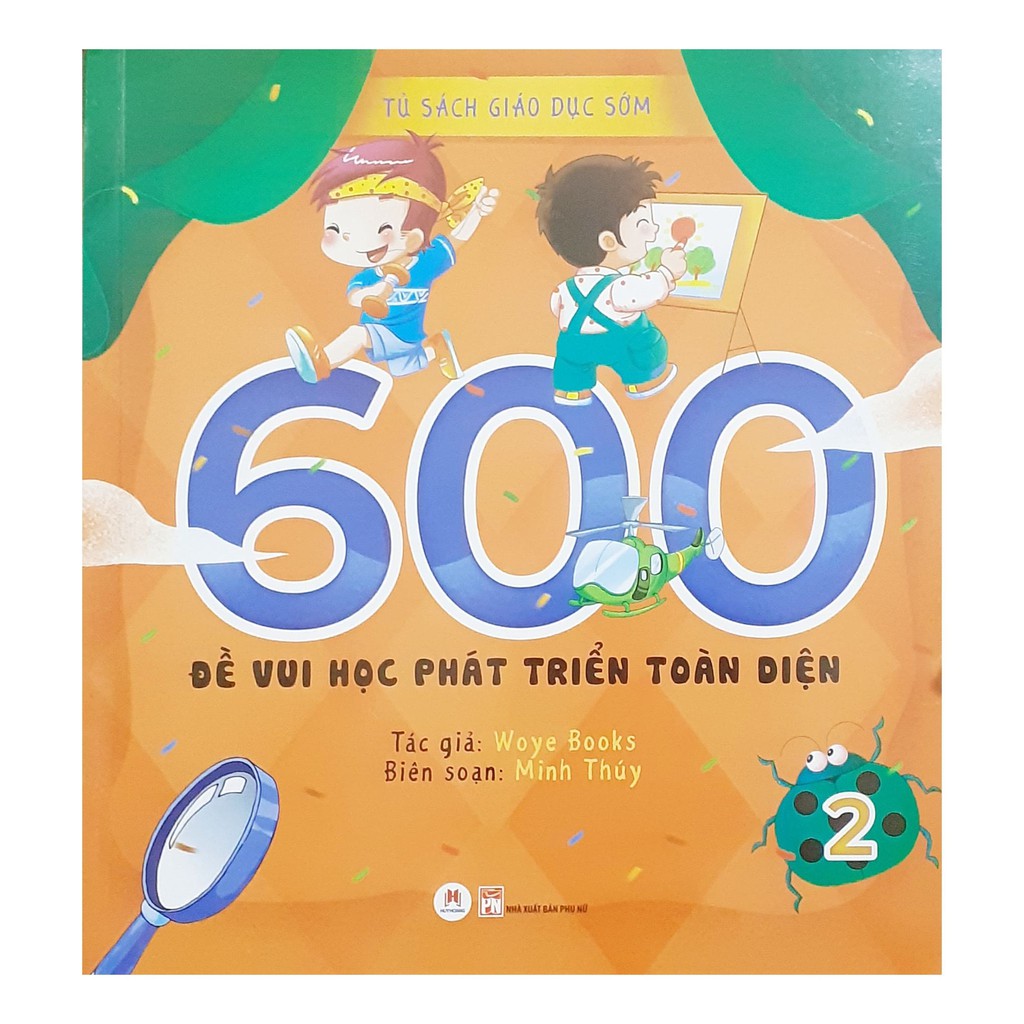 Sách - Tủ sách giáo dục sớm-600 đề vui học phát triển toàn diện( tập 2)