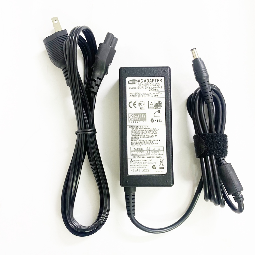 Sạc Laptop Samsung 19V – 3.16A, adapter samsung chân 5.5mm x 3.0mm