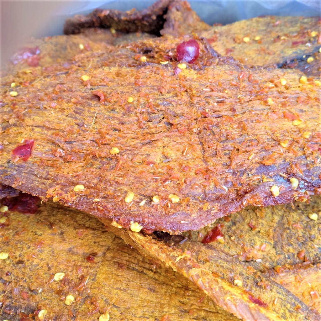 [Tặng 50g mực xé sợi Bình Định] Gói 500g Khô Bò Miếng Vị Cà Ry Loại Ngon Cay (NCFOOD)