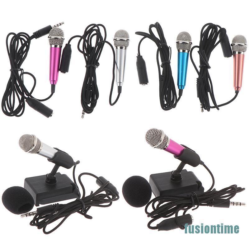 Micro Hát Karaoke Mini Cổng 3.5mm Cho Điện Thoại / Pc