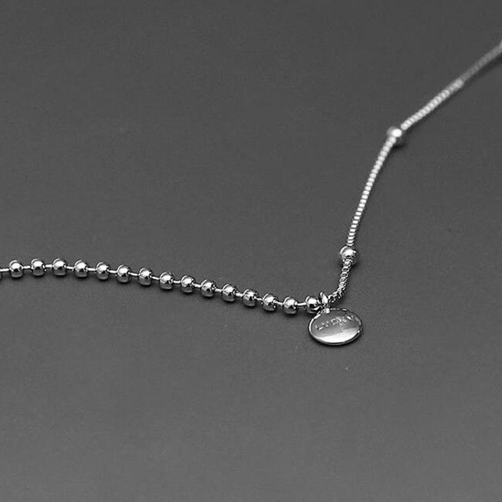 Dây Chuyền Dạng Chuỗi Hạt Ngắn Phong Cách Tối Giản Thời Trang Cho Nữ