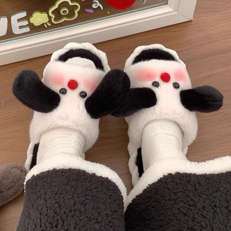 Dép bông,dép đi trong nhà hình chó dễ thương phong cách Ulzzang