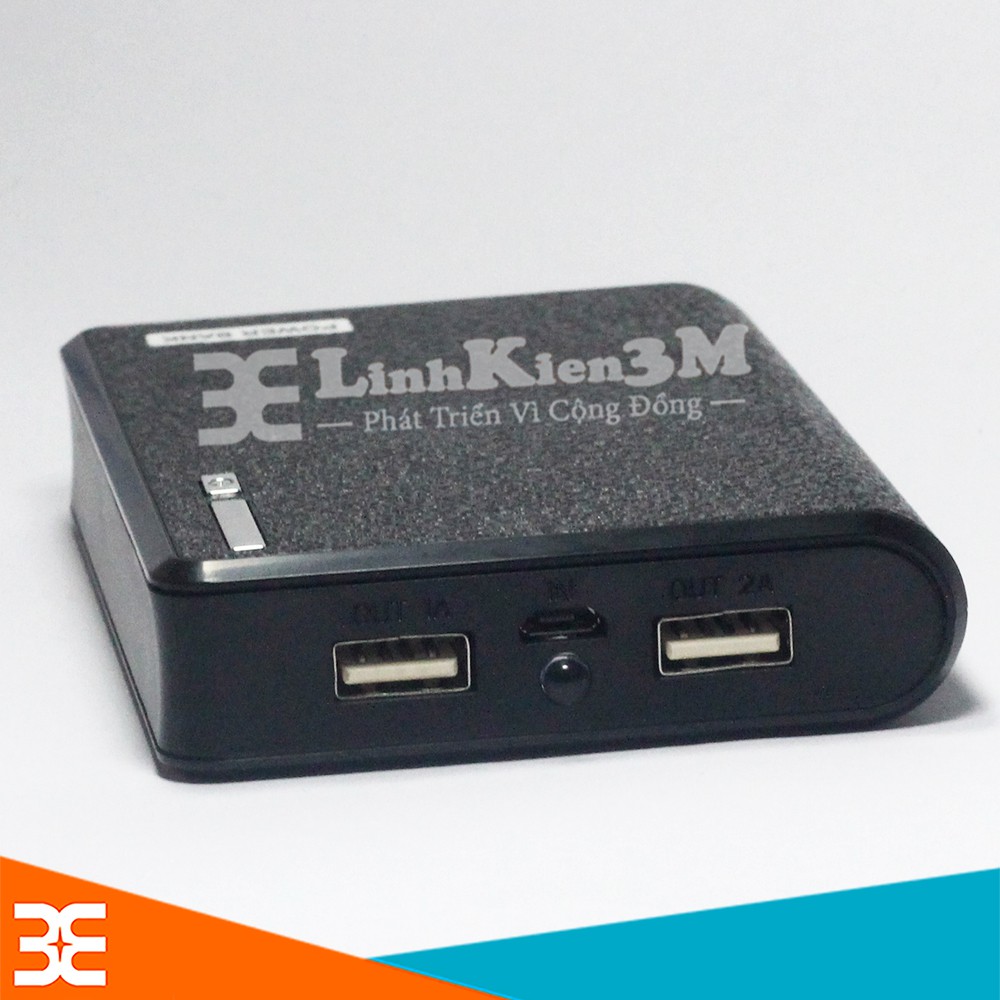 Box Sạc 18650 4 Cell 2 Cổng 1A/2A MP100 Không Lò Xo, Chưa Có Pin