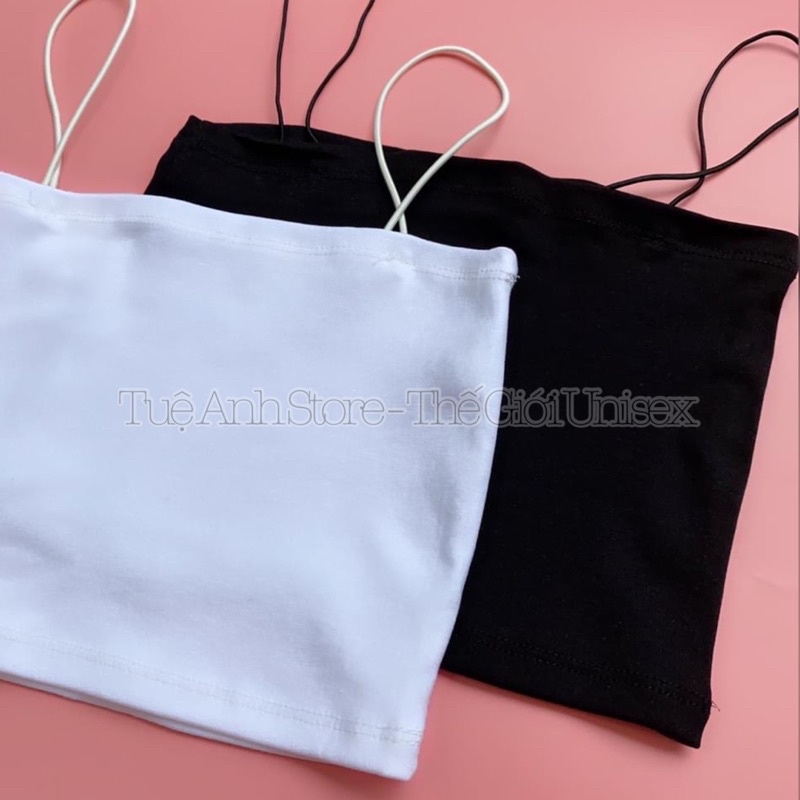 Áo 2 dây sợi bún Croptop phom ngắn ôm body Freesize - TUEANHSTORE