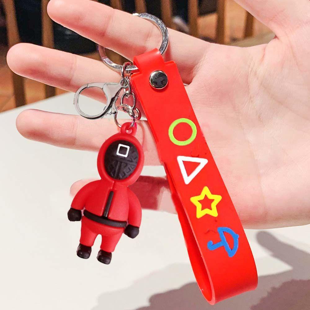 Móc Khóa Hình Mực Tam Giác / Vuông / Tam Giác Dùng Để Hóa Trang