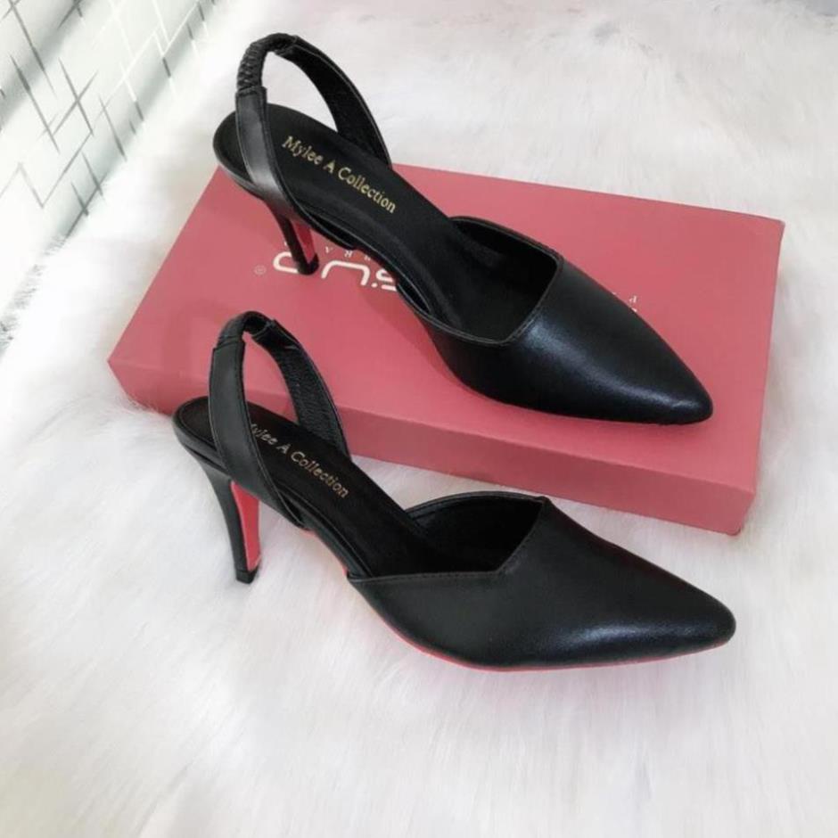 Giày Cao Gót, Giày Nữ Cao Gót 7cm Cực Êm Chất Da Bò Mềm Mịn Hàng Cao Cấp Selena Shop