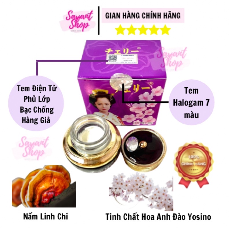 KEM HOA ANH ĐÀO NHẬT BẢN CHÍNH HÃNG DÒNG CAO CẤP NGÀY ĐÊM 30g