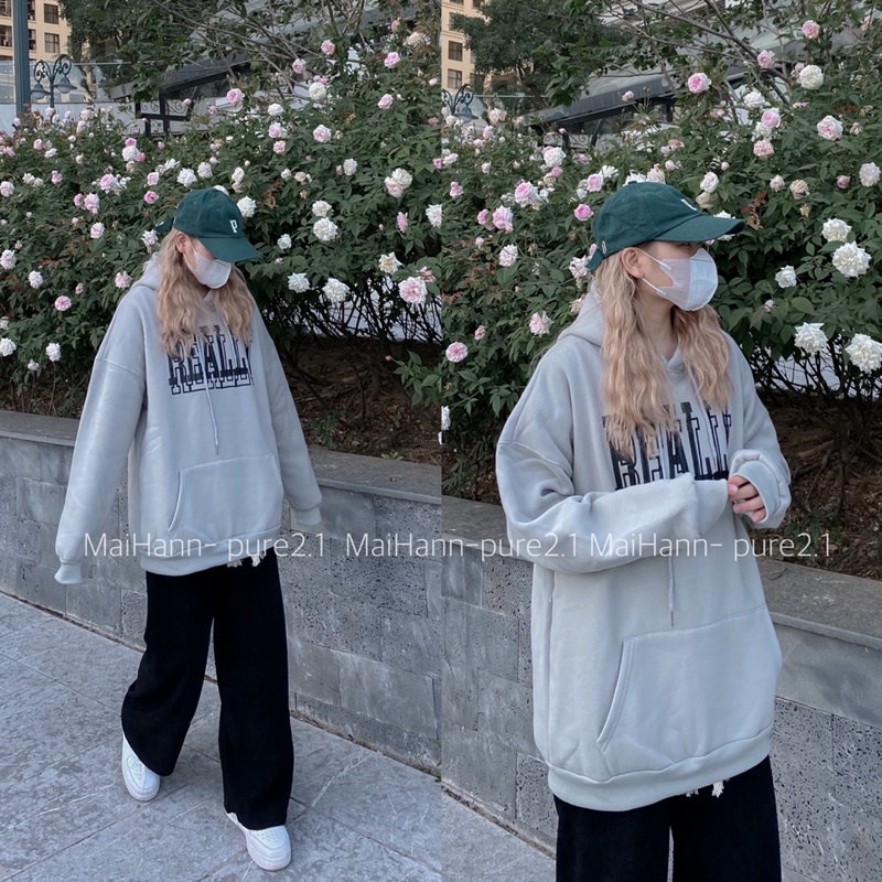Hoodie nỉ lót bông chữ Relly quảng châu | BigBuy360 - bigbuy360.vn