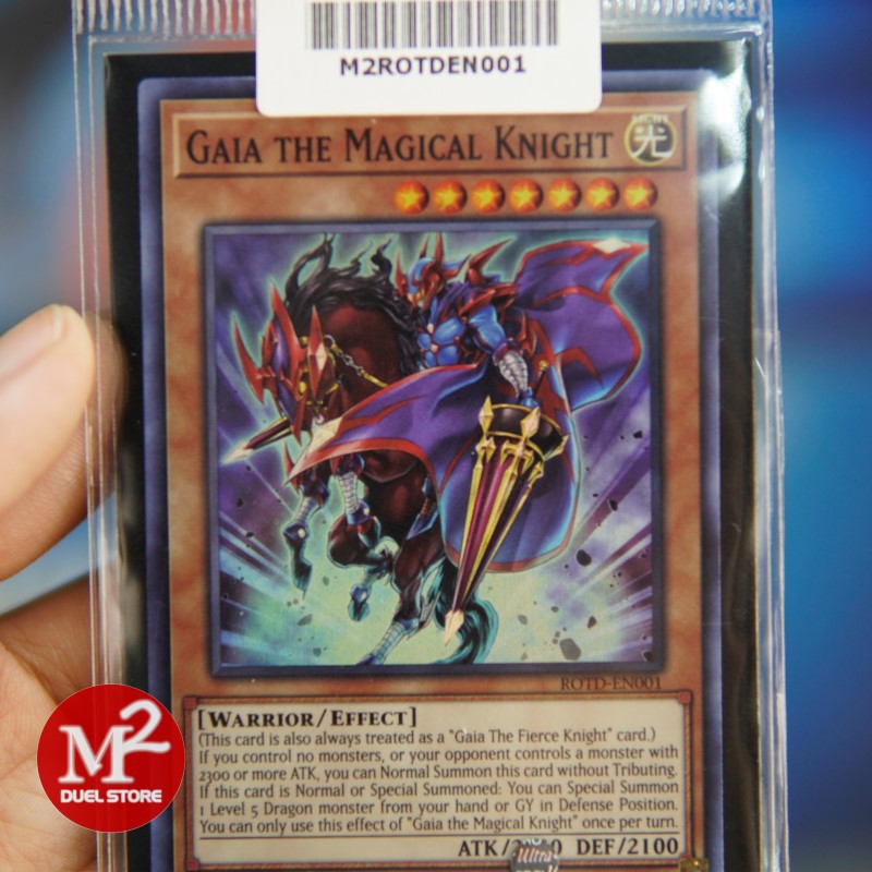 Lá bài Yugioh ROTD-EN001 Gaia the Magical Knight - Super Rare - Đóng gói theo tiêu chuẩn M2SCCQ-Lite