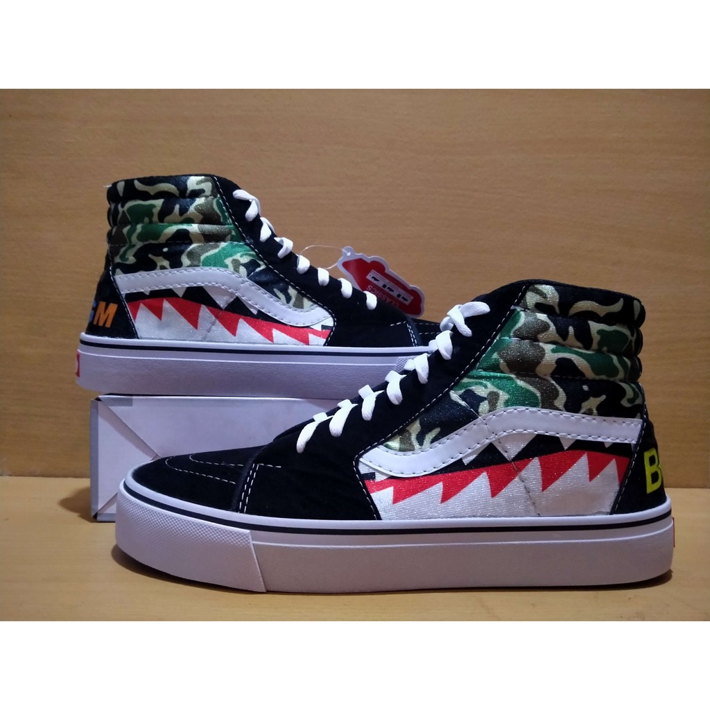 BAPE Giày Thể Thao Vans Sk8 Chính Hãng Cao Cấp Cho Nam