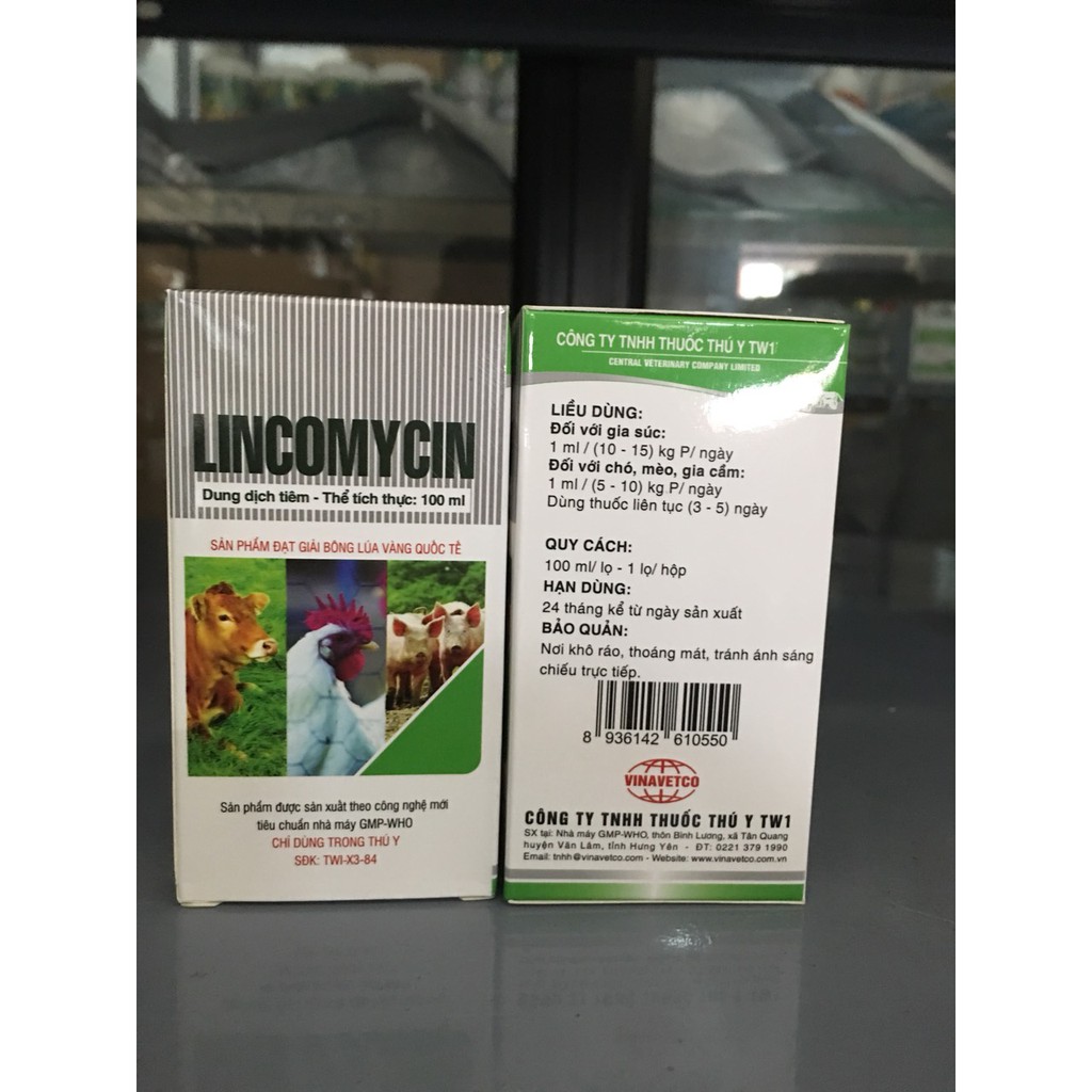 LINCOMYCIN 10% (100ml) TW1 - chỉ dùng trong thú y