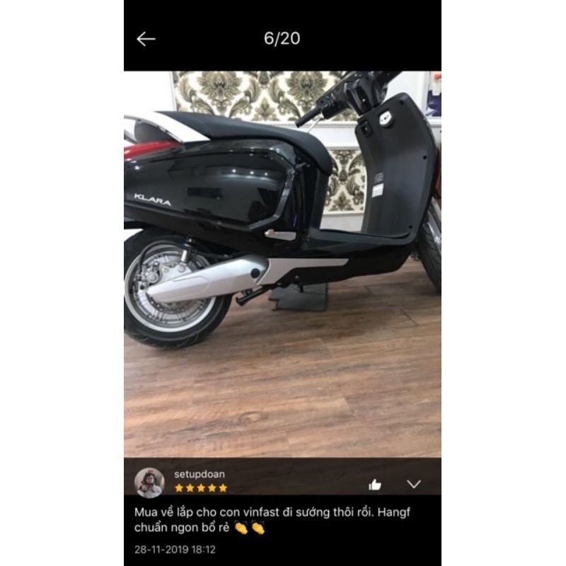 Giảm xóc VINFAST KLARA siêu êm - phuộc sau SH VIỆT lắp cho VINFAST