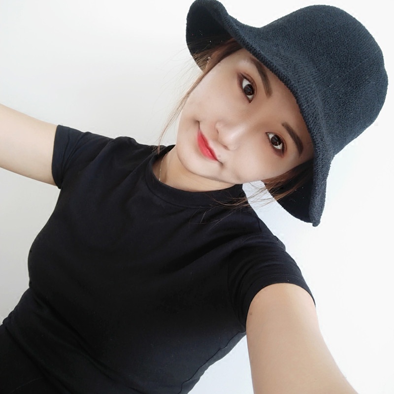 Nón Tai Bèo Đan Len Phong Cách Hàn Quốc Xinh Xắn Cho Nữ