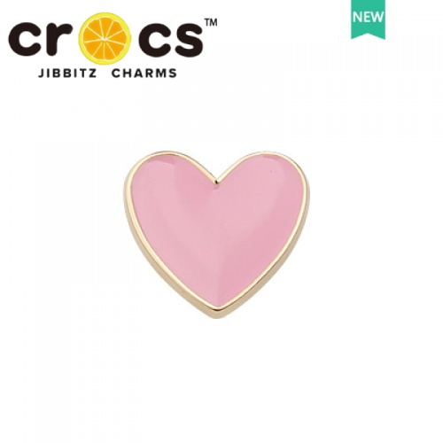 Crocs Phụ Kiện Kim Loại Hình Đôi Giày Màu Hồng Dễ Thương Thời Trang Cho Bé Gái