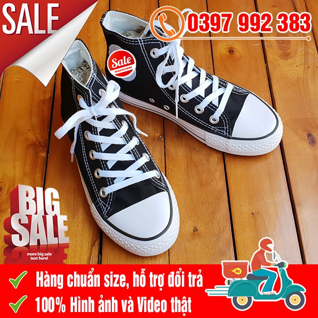 [MIỄN PHÍ SHIP] Giày Thể Thao CV Chuck 2 Đen Trắng Cổ Cao Nam Nữ | BigBuy360 - bigbuy360.vn