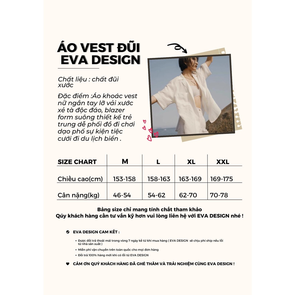 Áo khoác vest đũi xước nữ bigsize ngắn tay lỡ xẻ tà thắt eo tôn dáng, blazer ngắn thiết kế mặc đi chơi du lịch biển