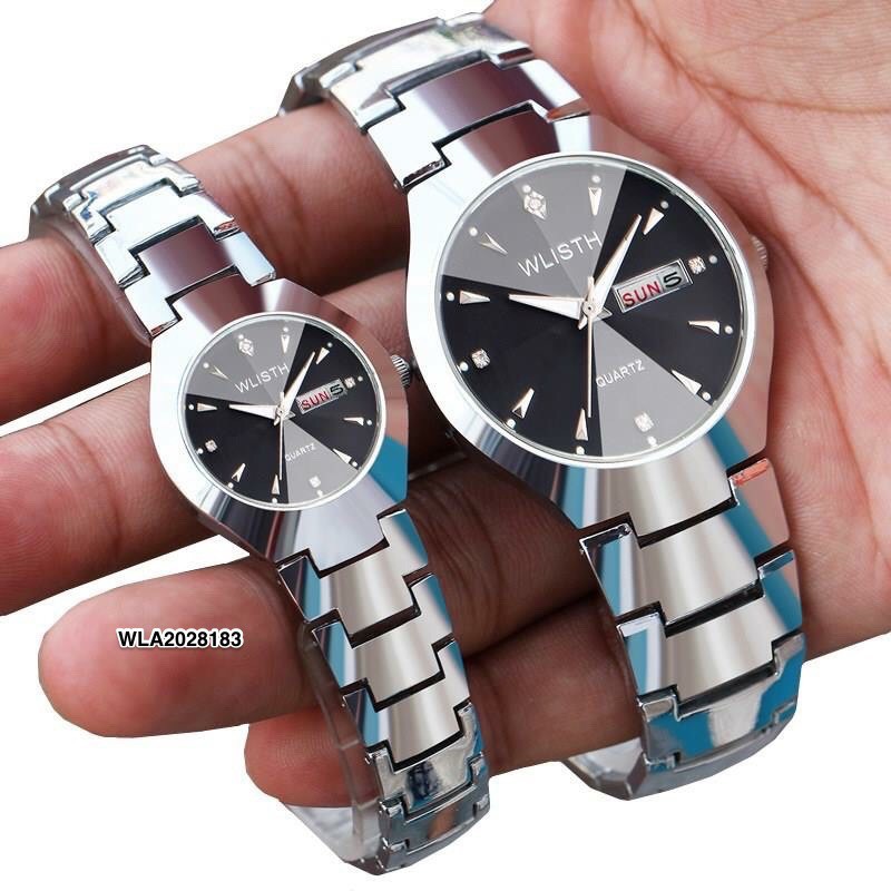 Đồng Hồ Wlisth cặp Dây inox cao cấp