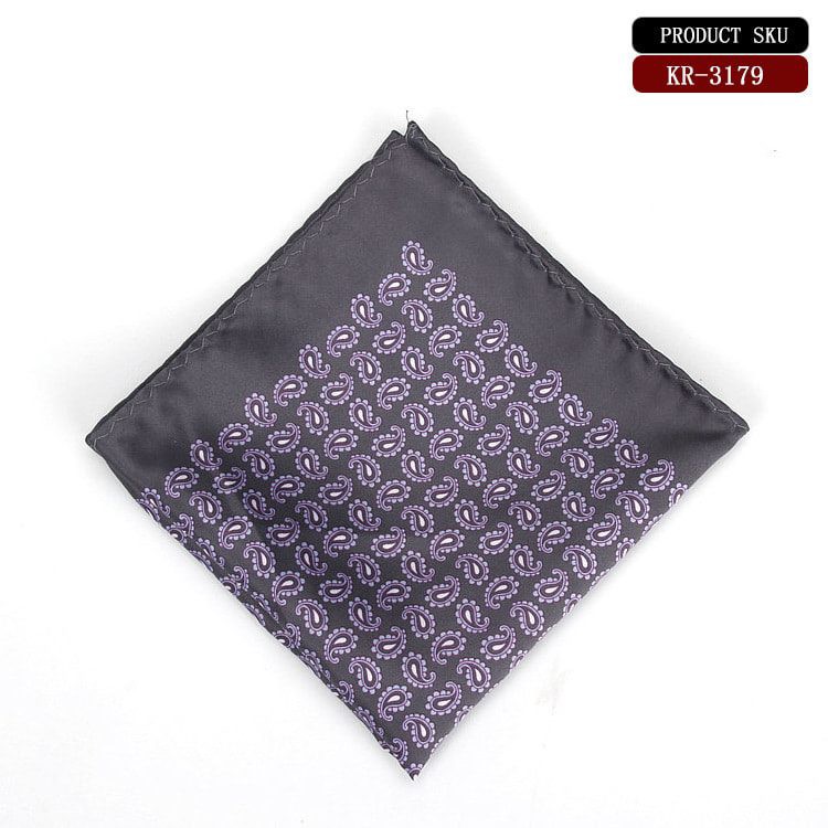 Pocket Square - Khăn cài túi ngực nam họa tiết Paisley nhí