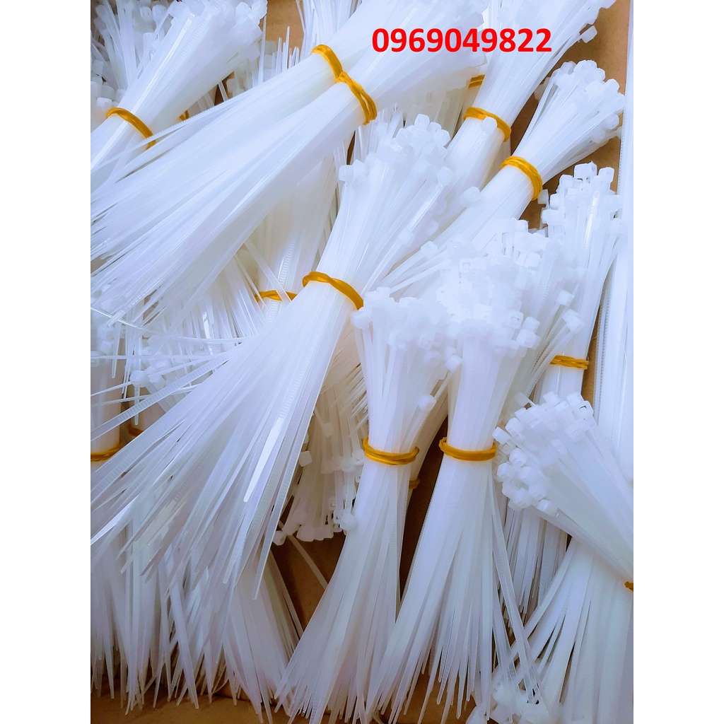 1 Kg Dây Rút Nhựa, Dây Thít Nhựa Dài 10cm Loại Nylon PA66 Cao Cấp
