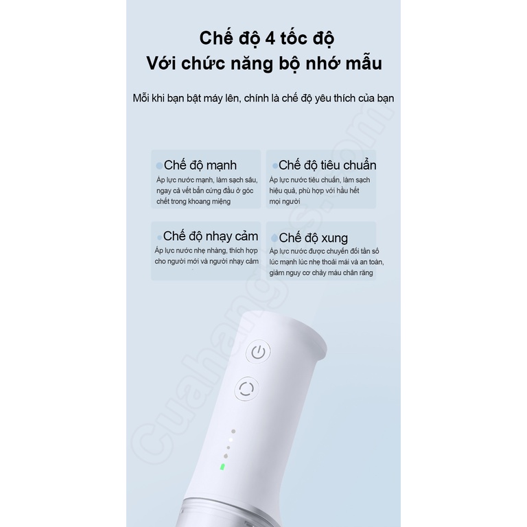 (*)GIAO HỎA TỐC Tăm Nước Vệ Sinh Răng Miệng Xiaomi Mijia MEO701 Fullbox Chính Hãng