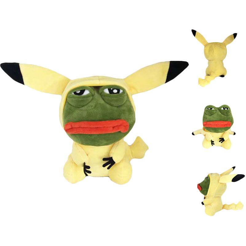 Thú nhồi bông hình nhân vật chú ếch buồn hoạt hình Pokemon dễ thương 23cm