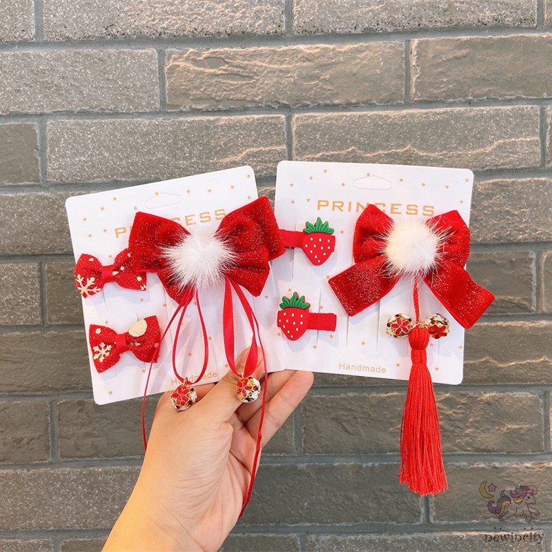 Bộ Phụ Kiện Cài Tóc Kiểu Trung Hoa Xinh Xắn Cho Bé Gái