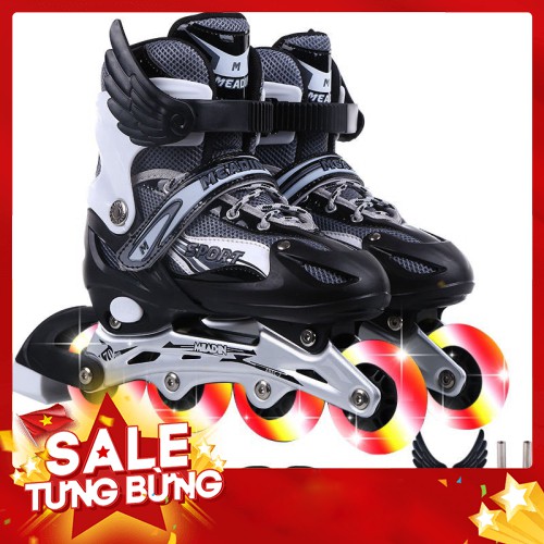 -Hàng nhập khẩu Giày patin trượt Sport cao cấp dành cho trẻ em người lớn có thể điều chỉnh to nhỏ Liên hệ mua hàng 084.