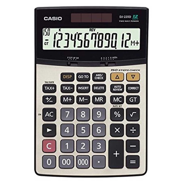 Máy tính Casio DJ-220D để bàn cỡ to dành cho kế toán chuyên nghiệp
