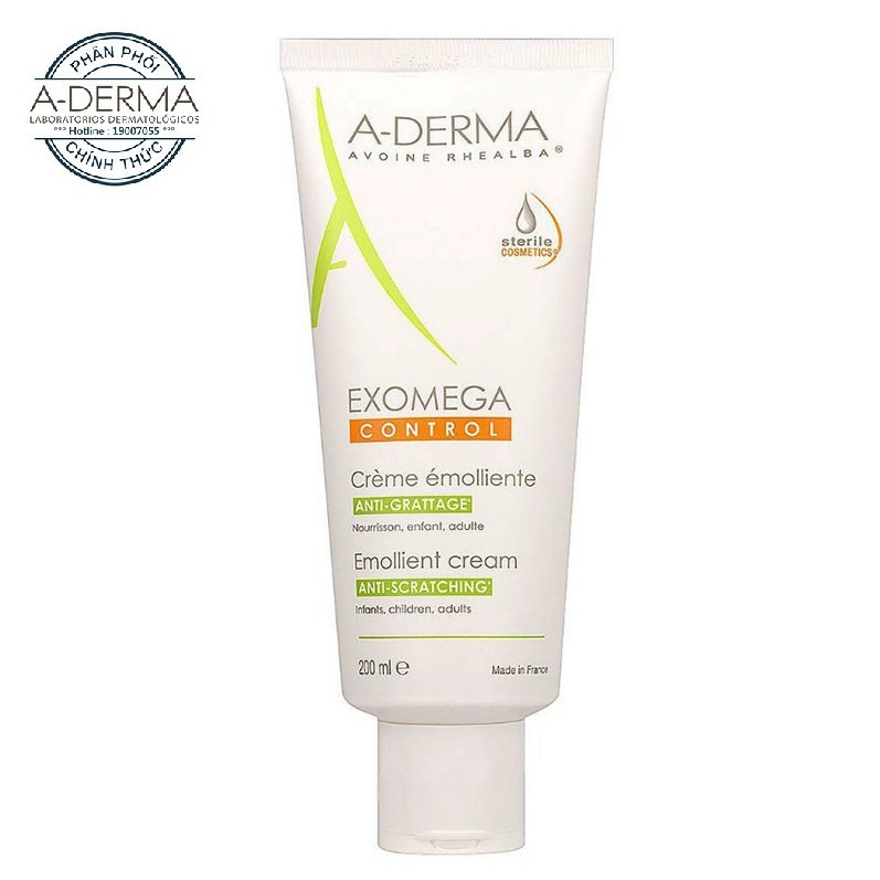 Kem dưỡng ẩm Aderma Exomega Control Emollient Cream Cho Da Viêm Cơ Địa Và Da Khô - 50ml - Skinfa.