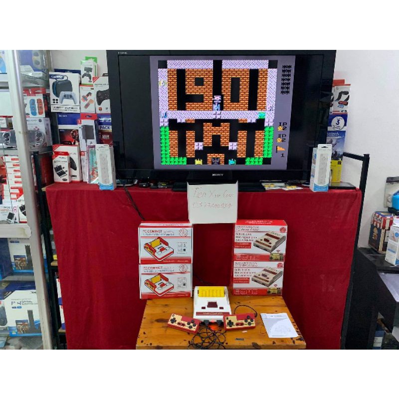 5 mẫu Máy Chơi Game FC Compact 4 Nút Cắm Băng Có 500 Trò Băng Game điện tử 4 nút, Thời Xưa 8X, 9X hiệu Flamily Computer