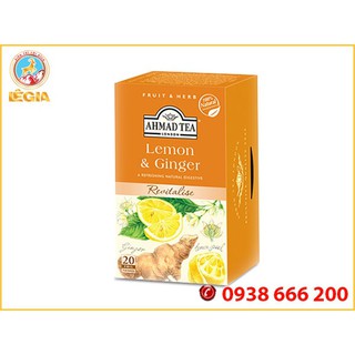 Trà Thảo Dược Ahmad Chanh và Gừng 40G