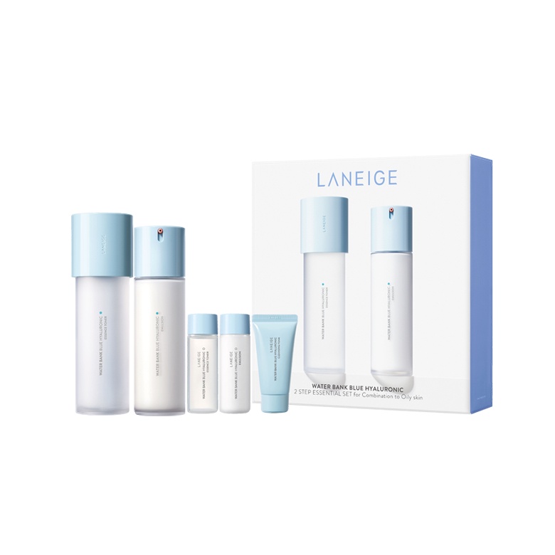 SET CHĂNG TAYẾN MỚI] BỘNG DA LANEIGE ALLL NEW WATER BANK BLUE HYALURONIC 2-STEP