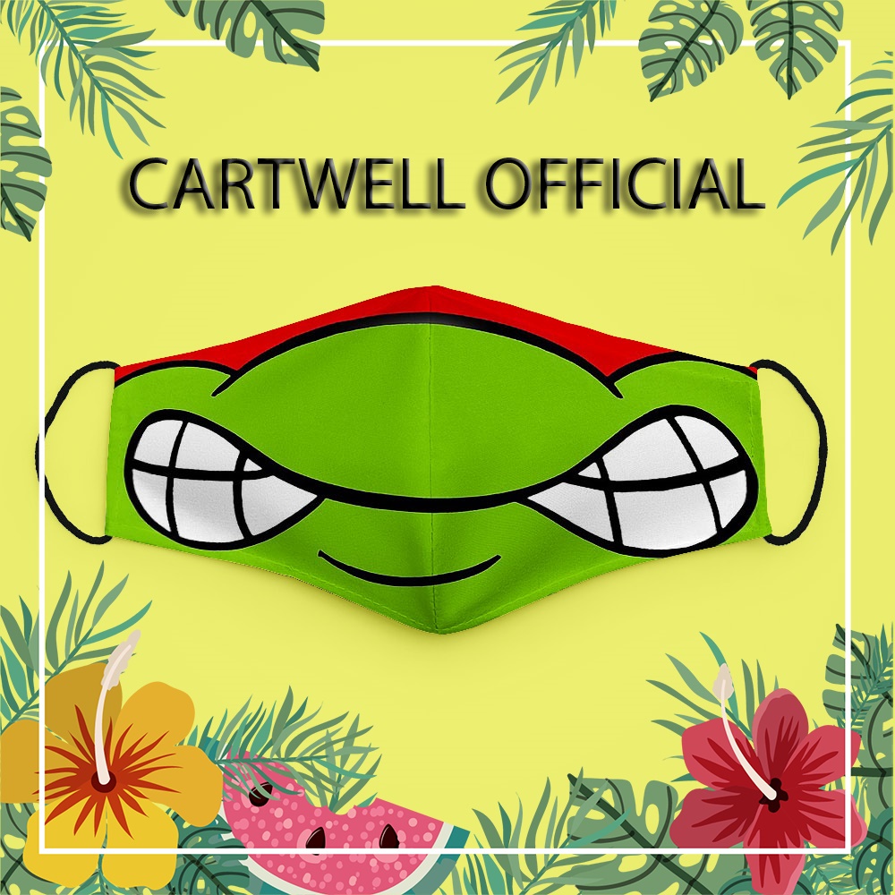 Khẩu trang dễ thương cho bé đáng yêu cute trẻ em vui nhộn Hình Vẽ DRAWN CARTWELL dày 2 lớp kháng khuẩn dành cho nam nữ b