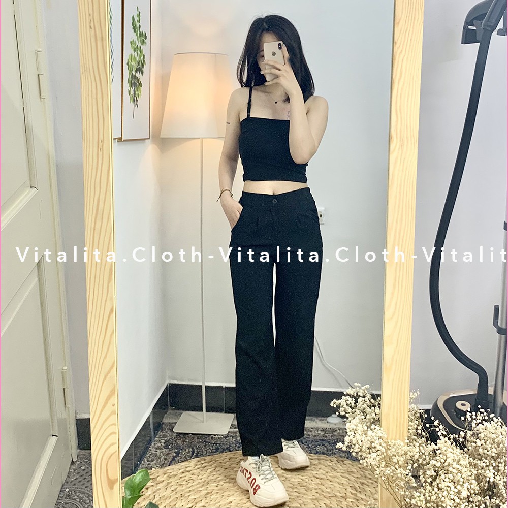 Quần đũi trắng ống rộng dáng suông dài 100cm [Ảnh video thật] - chất vải đũi xước mềm mịn mặc mát - Phối đồ cực sang | BigBuy360 - bigbuy360.vn
