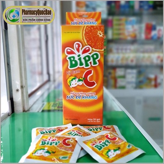 [Combo 4 gói] Kẹo ngậm Bipp C (Gói 10 viên) - Bổ sung vitamin C - Giúp tăng sức đề kháng cho trẻ