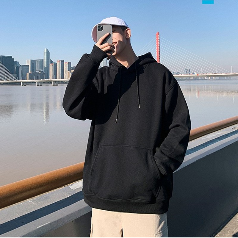 Áo hoodie trơn cặp đôi unisex nam nữ sweater local brand hàn quốc cute khoác zip choàng cardigan chống nắng